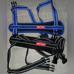 Set of Two EZY Dog Chest Plate Dog Harnesses Size Large